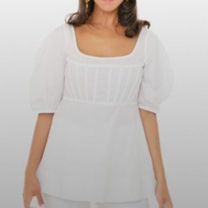 NWT Tuckernuck Peplum Top Size S